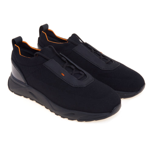 Sneaker Santoni Innova in tessuto elasticizzato e profili in pelle - 2