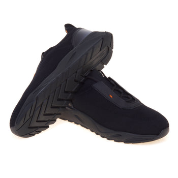 Sneaker Santoni Innova in tessuto elasticizzato e profili in pelle - 4