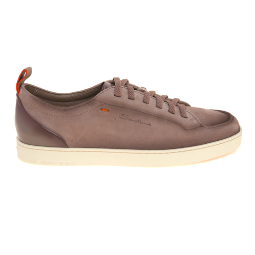 Sneaker Santoni Montecarlo in nabuck e pelle anticati