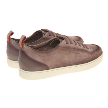 Sneaker Santoni Montecarlo in nabuck e pelle anticati - 3