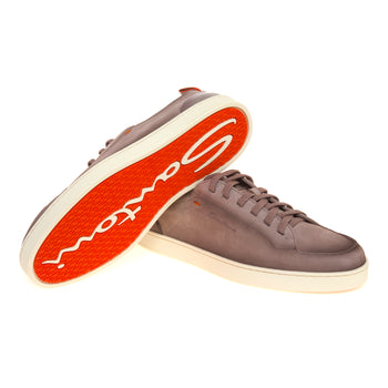 Sneaker Santoni Montecarlo in nabuck e pelle anticati - 4