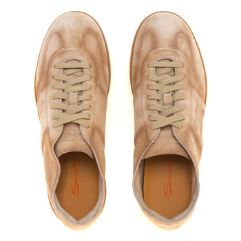 Sneaker Santoni DBS Olympic in camoscio anticato - 5
