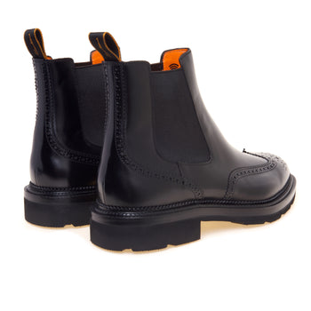 Chelsea boot Santoni in pelle spazzolata con lavorazione stile inglese - 3