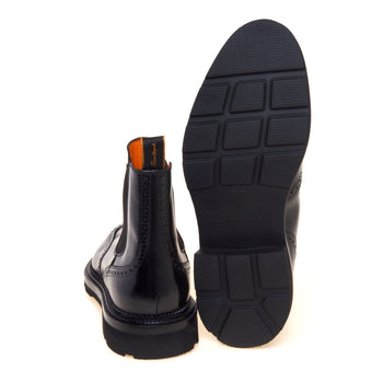 Chelsea boot Santoni in pelle spazzolata con lavorazione stile inglese - 4