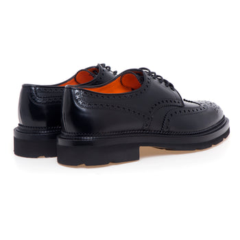 Stringata stile inglese Santoni in pelle - 3
