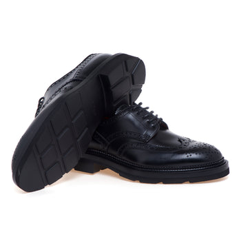 Stringata stile inglese Santoni in pelle - 4