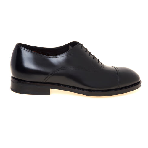 Stringara Santoni in pelle spazzolata con suola in gomma e costruzione Good Year - 1