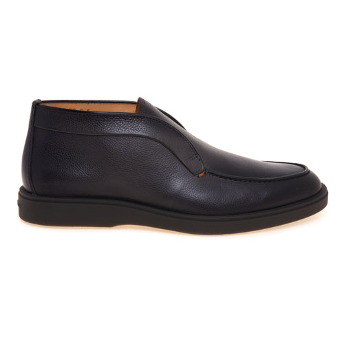 Polacco mid-cut senza lacci Santoni in pelle martellata anticata - 1