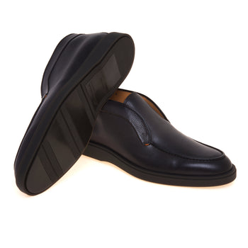 Polacco mid-cut senza lacci Santoni in pelle martellata anticata - 4
