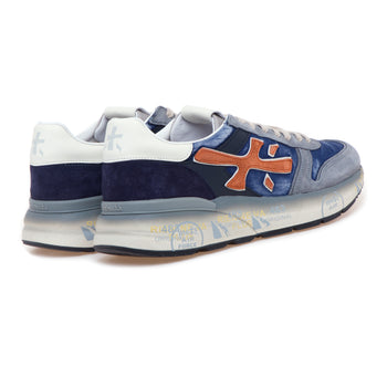 Sneaker Premiata Mick in camoscio e tessuto delavè - 3