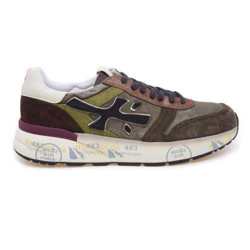 Sneaker Premiata Mick in camoscio e tessuto