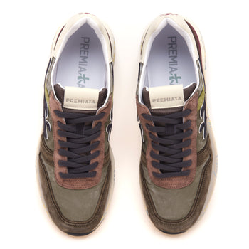 Sneaker Premiata Mick in camoscio e tessuto - 5