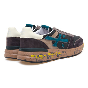 Sneaker Premiata Mick in camoscio e tessuto - 3