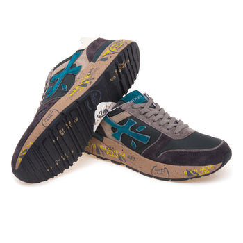 Sneaker Premiata Mick in camoscio e tessuto - 4