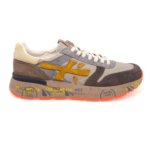 Sneaker Premiata Mick in camoscio e tessuto