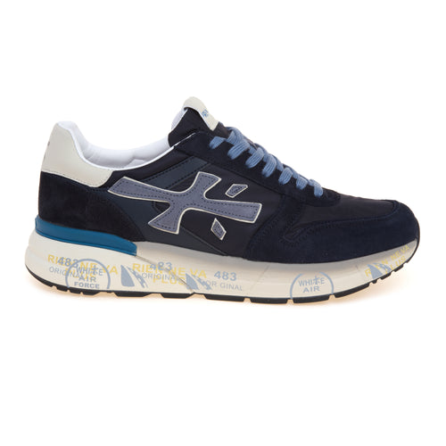 Sneaker Premiata Mick in camoscio e tessuto