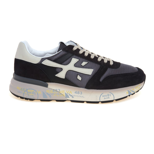 Sneaker Premiata Mick in camoscio e tessuto
