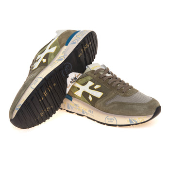 Sneaker Premiata Mick in camoscio e tessuto - 4