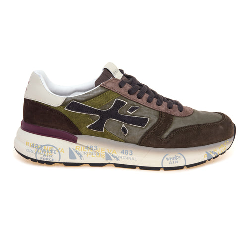 Sneaker Premiata Mick in camoscio e tessuto lavato - 1