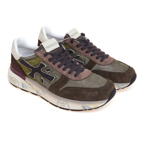 Sneaker Premiata Mick in camoscio e tessuto lavato - 2