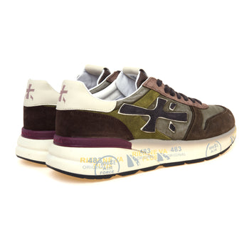 Sneaker Premiata Mick in camoscio e tessuto lavato - 3