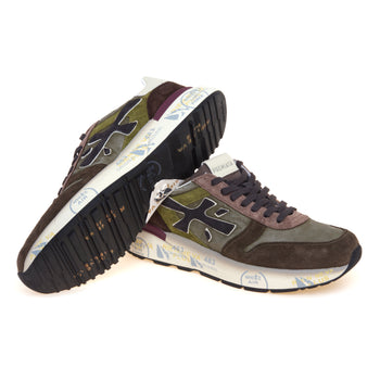 Sneaker Premiata Mick in camoscio e tessuto lavato - 4