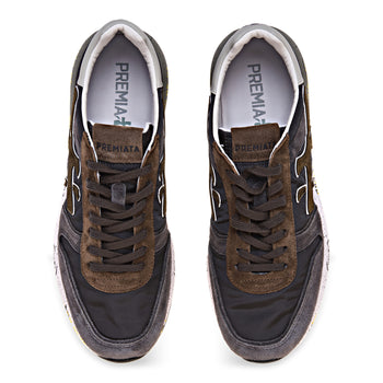 Sneaker Premiata Mick in camoscio e tessuto - 5