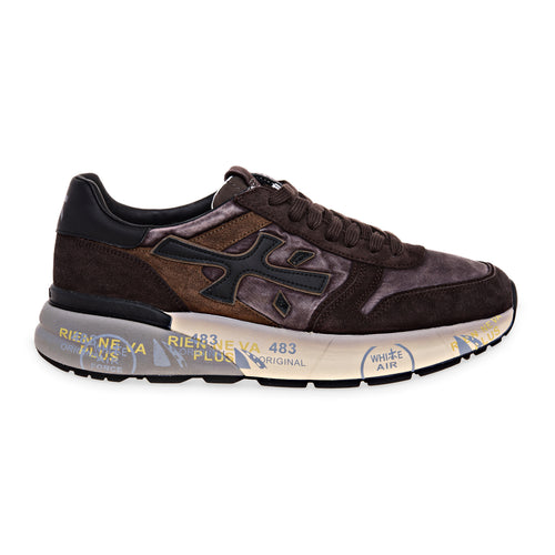 Sneaker Premiata Mick in camoscio e tessuto lavato