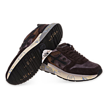 Sneaker Premiata Mick in camoscio e tessuto lavato - 4
