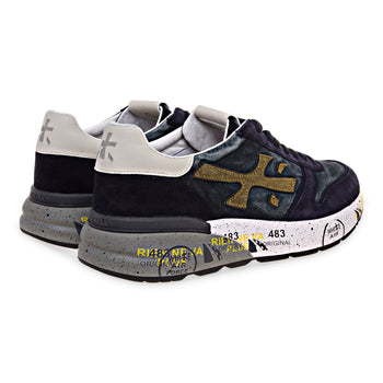 Sneaker Premiata Mick in camoscio e tessuto lavato - 3