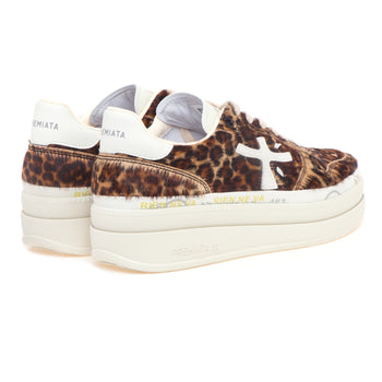 Sneaker Premiata Micol in cavallino maculato con maxi platform - 3