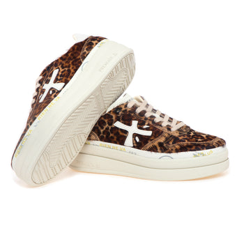 Sneaker Premiata Micol in cavallino maculato con maxi platform - 4