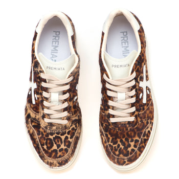 Sneaker Premiata Micol in cavallino maculato con maxi platform - 5