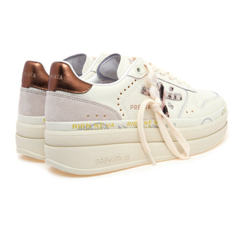 Sneaker Premiata Micol in cavallino maculato con maxi platform - 3