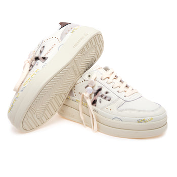 Sneaker Premiata Micol in cavallino maculato con maxi platform - 4