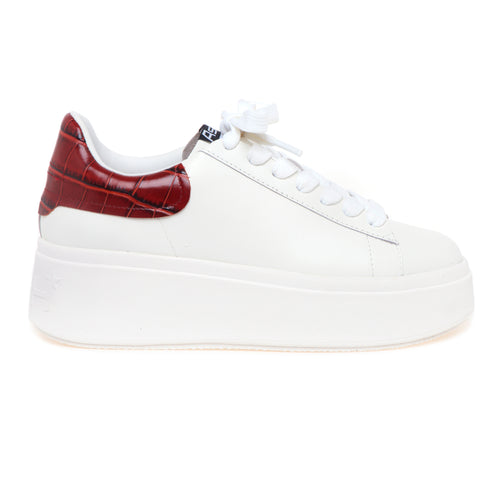 Sneaker ASH in pelle con maxi platform e talloncino in cocco