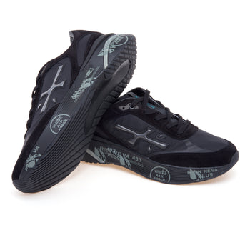 Sneaker Premiata Moe Run in camoscio e tessuto - 4