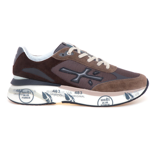 Sneaker Premiata Moe Run in camoscio e tessuto