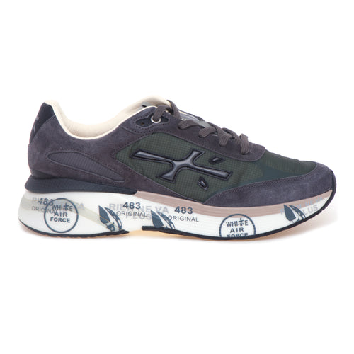 Sneaker Premiata Moe Run in camoscio e tessuto