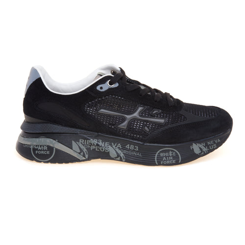 Sneaker Premiata MOERUN in camoscio e tessuto retinato