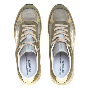 Sneaker Premiata MOERUN in in camoscio e tessuto tecnico - 5
