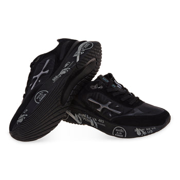 Sneaker Premiata Moerun in camoscio e tessuto - 4