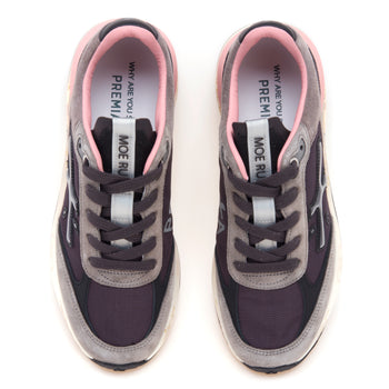 Sneaker Premiata Moe Run in camoscio e tessuto - 5