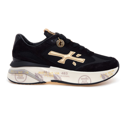 Sneaker Premiata Moe Run in camoscio e tessuto
