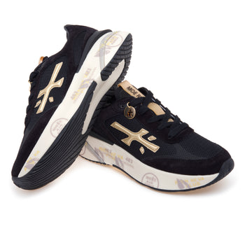 Sneaker Premiata Moe Run in camoscio e tessuto - 4