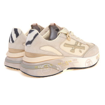 Sneaker MOERUN in camoscio e tessuto tecnico con talloncino zebra - 3