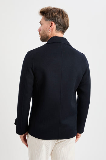 Cappotto doppio petto corto Black Wood in misto lana - 6