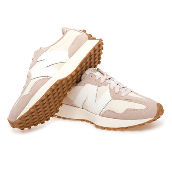 Sneaker New Balance 327 in pelle e camoscio  BIEGE - 4