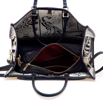 Borsa My Best Bag in tessuto jacquad con fantasia Willow - misura grande - 4