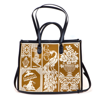 Borsa My Best Bag in tessuto jacquad con fantasia Willow - misura grande - 3